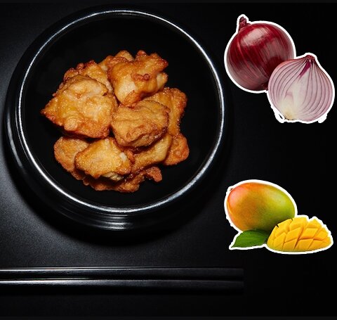 Karaage Chutney De Mangue Et Oignon Rouge Ajinomoto Recettes Japonaises